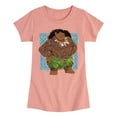 thumbnail image 1 of Moana 2 - Maui Tribal - Girl's Toddler And Youth Fitted Short Sleeve Graphic T-Shirt, 1 of 5