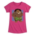 thumbnail image 1 of Moana 2 - Maui Tribal - Girl's Toddler And Youth Fitted Short Sleeve Graphic T-Shirt, 1 of 5