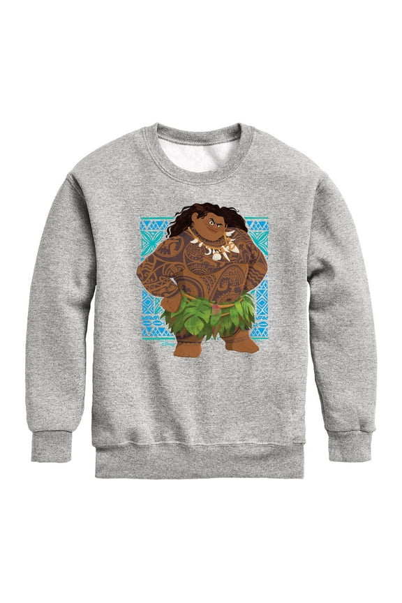 - Maui the Demigod - Boys Crew Fleece Sweatshirt