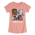 thumbnail image 1 of Moana 2 - Moana 2 Grid - Girl's Toddler And Youth Fitted Short Sleeve Graphic T-Shirt, 1 of 5