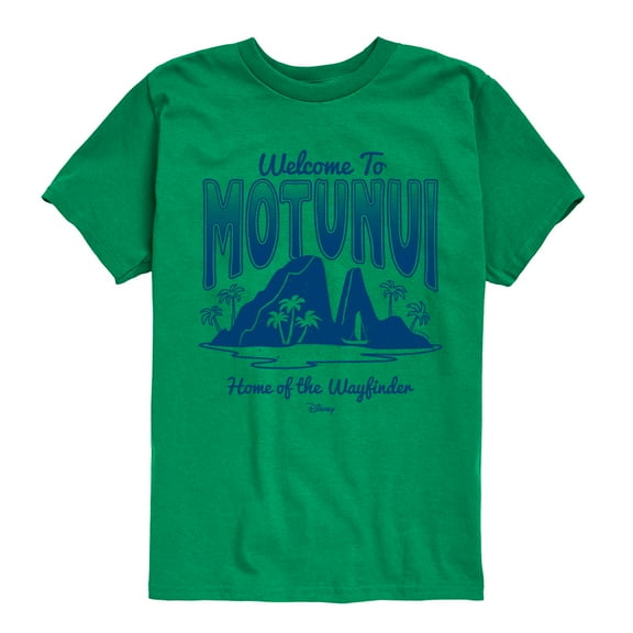 Moana 2 - Motunui Destination - Boy's Toddler And Youth Short Sleeve Graphic T-Shirt