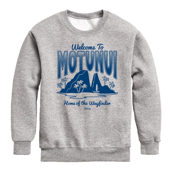 Moana 2 - Motunui Destination - Boys Crew Fleece Sweatshirt