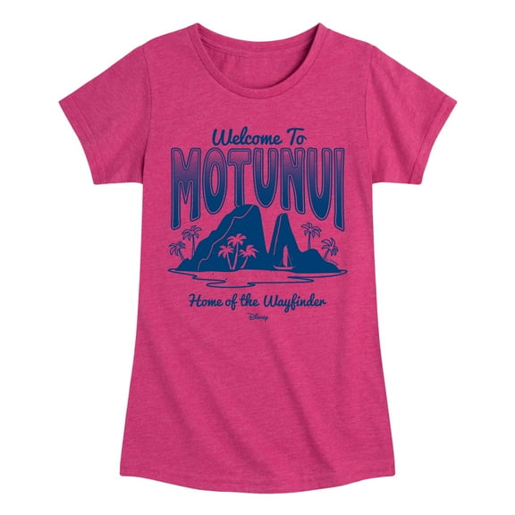 Moana 2 - Motunui Destination - Girl's Toddler And Youth Fitted Short Sleeve Graphic T-Shirt