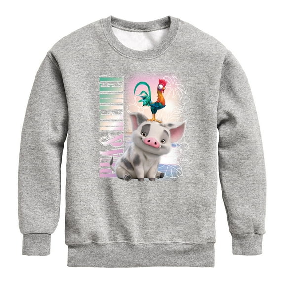 Moana 2 - Pua Heihei Bootleg - Boys Crew Fleece Sweatshirt