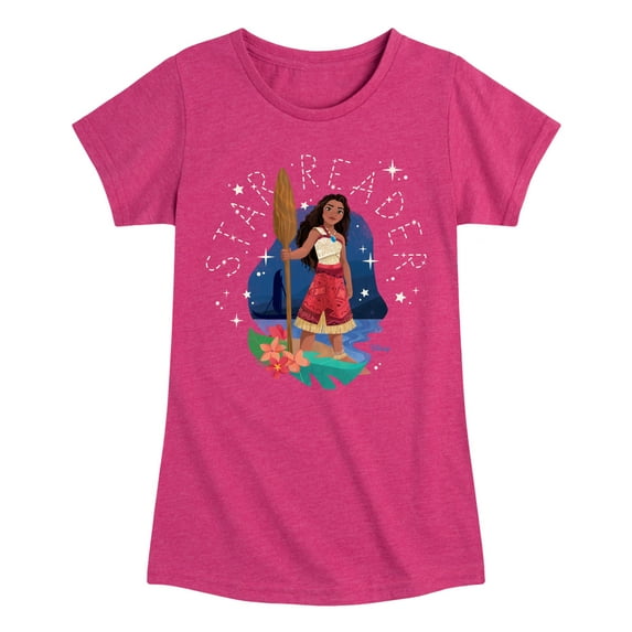 Moana 2 - Star Reader - Girl's Toddler And Youth Fitted Short Sleeve Graphic T-Shirt