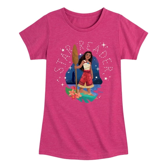 Moana 2 - Star Reader - Girl's Toddler And Youth Fitted Short Sleeve Graphic T-Shirt