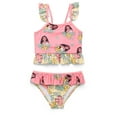 thumbnail image 1 of Moana 2 Toddler Girl Ruffle Tankini Swimsuit, 2-Piece, Sizes 12M-5T, 1 of 3