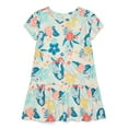 thumbnail image 1 of Moana Toddler Girls Print Peplum Dress with Short-Sleeves, Sizes 2T-5T, 1 of 7