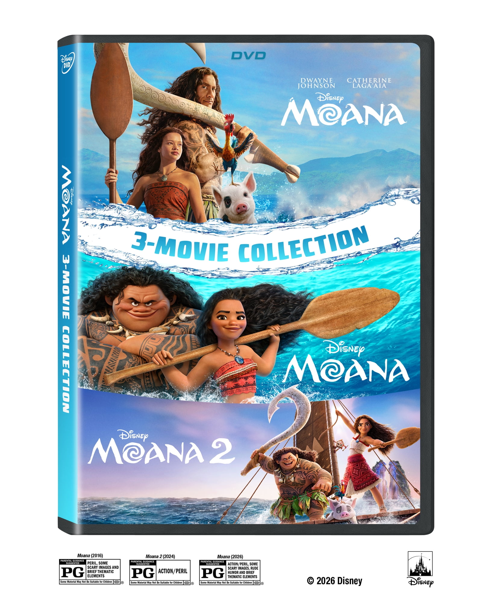 Moana 3-Movie Collection (DVD) Walt Disney Pictures Live Action, Action, Adventure