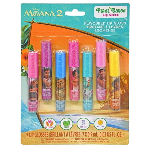 Moana 7pk Lip Gloss on Card