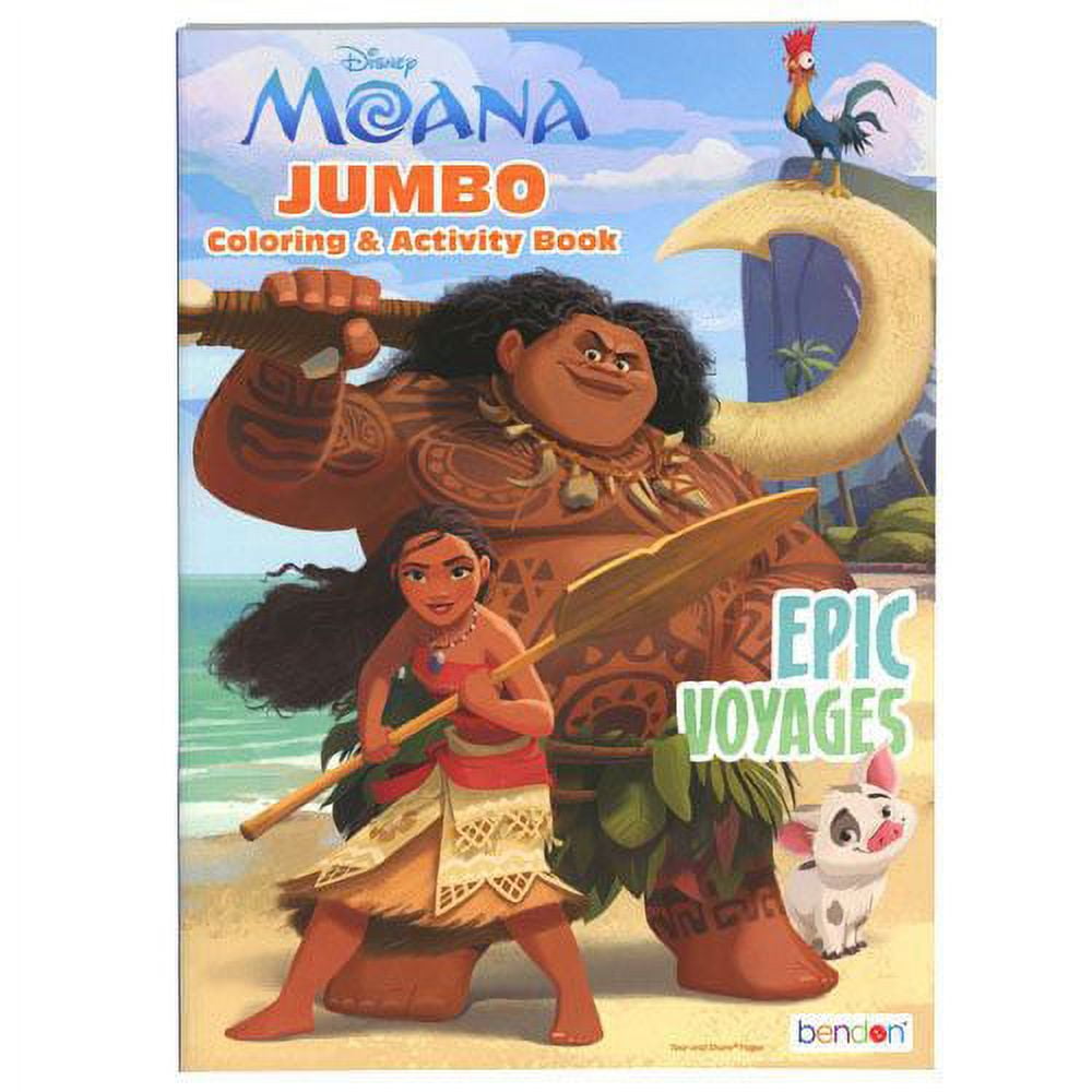 LICENSED Moana 80 Pg Jumbo Coloring Book