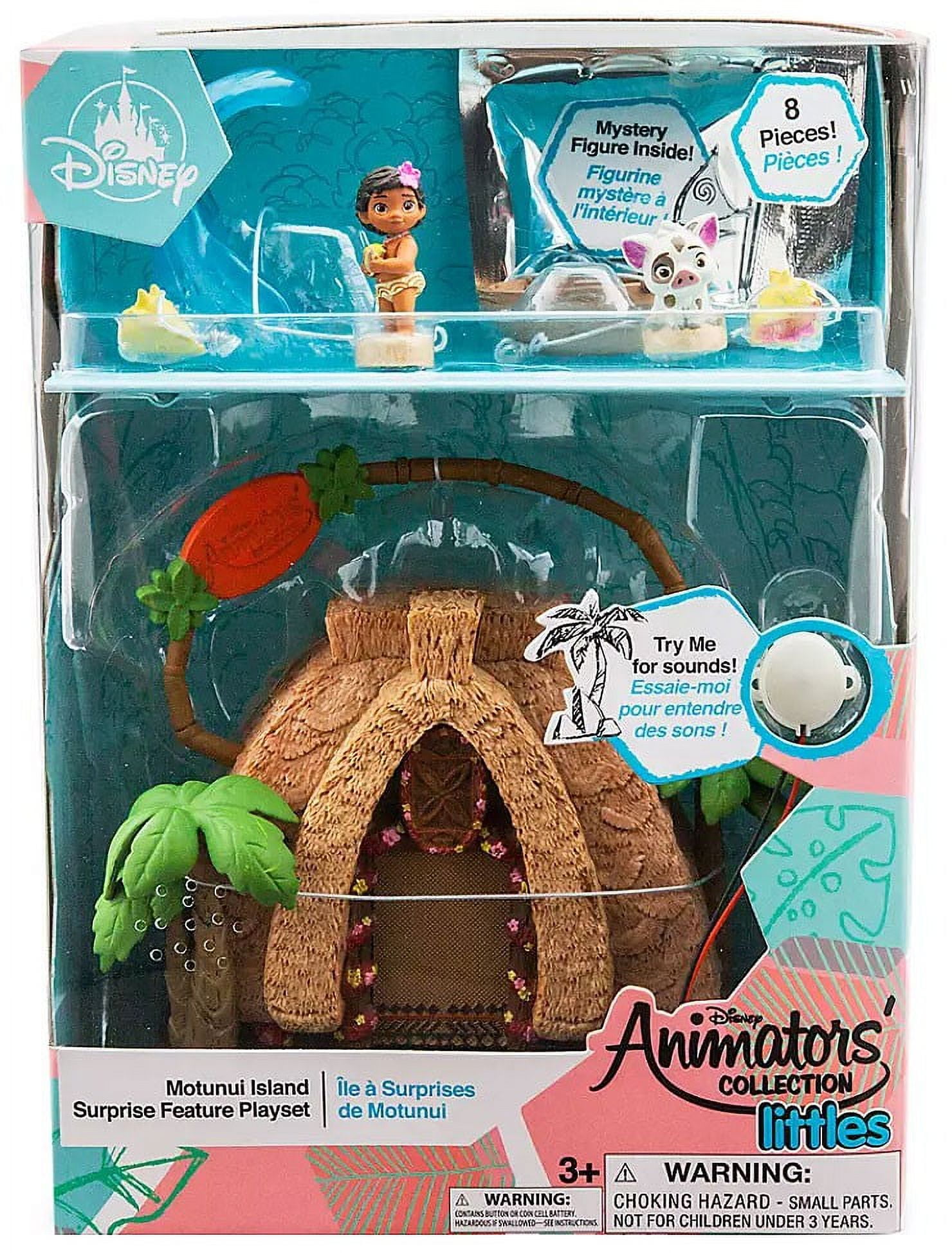 Disney Store Animators' Collection Lilo Mini Doll Play Set Lilo Mini Doll:  5'' H Stitch: 3 1/3'' H Carry Case: 8'' H x 6 3/4'' W x 3'' D 