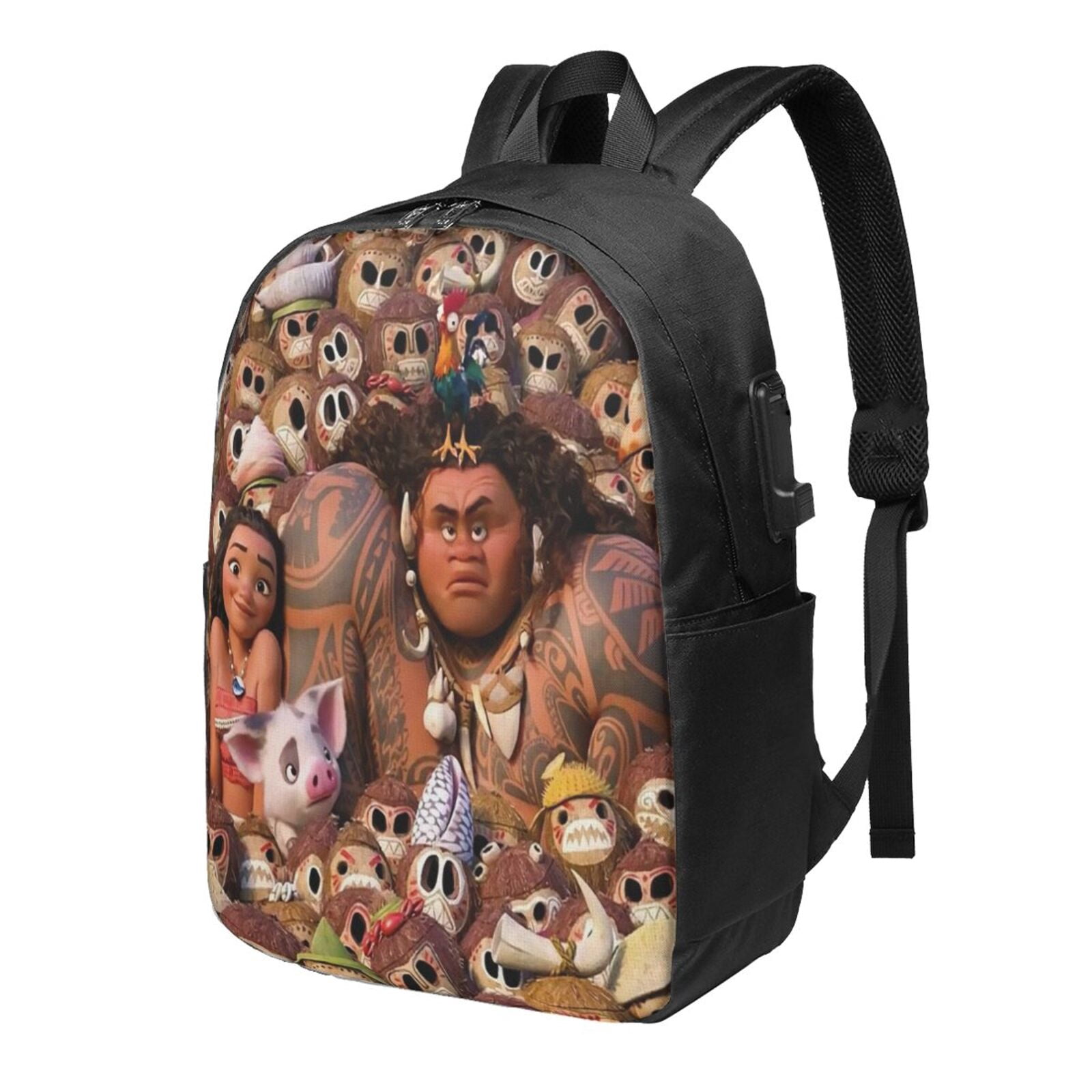 Moana Anime Backpack 3d Printed Travel Bags - Walmart.com