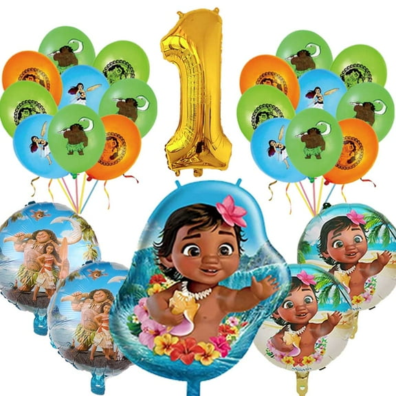 Moana Balloons Party Supplies 1st Big Number Decorations Decor Kit Birthday