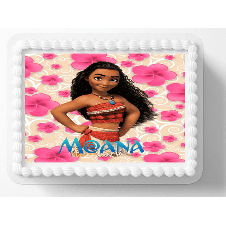Moana Birthday Edible Image Cake Topper, by ToriBellas Designs