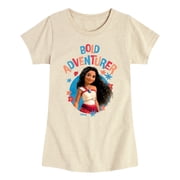 Moana - Bold Adventurer Girls Fitted Short Sleeve Graphic T-Shirt