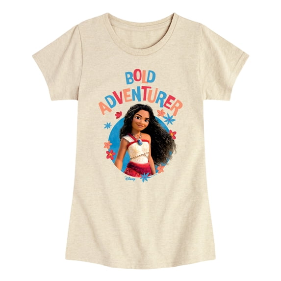 Moana - Bold Adventurer - Youth Girls Fitted Short Sleeve T-Shirt