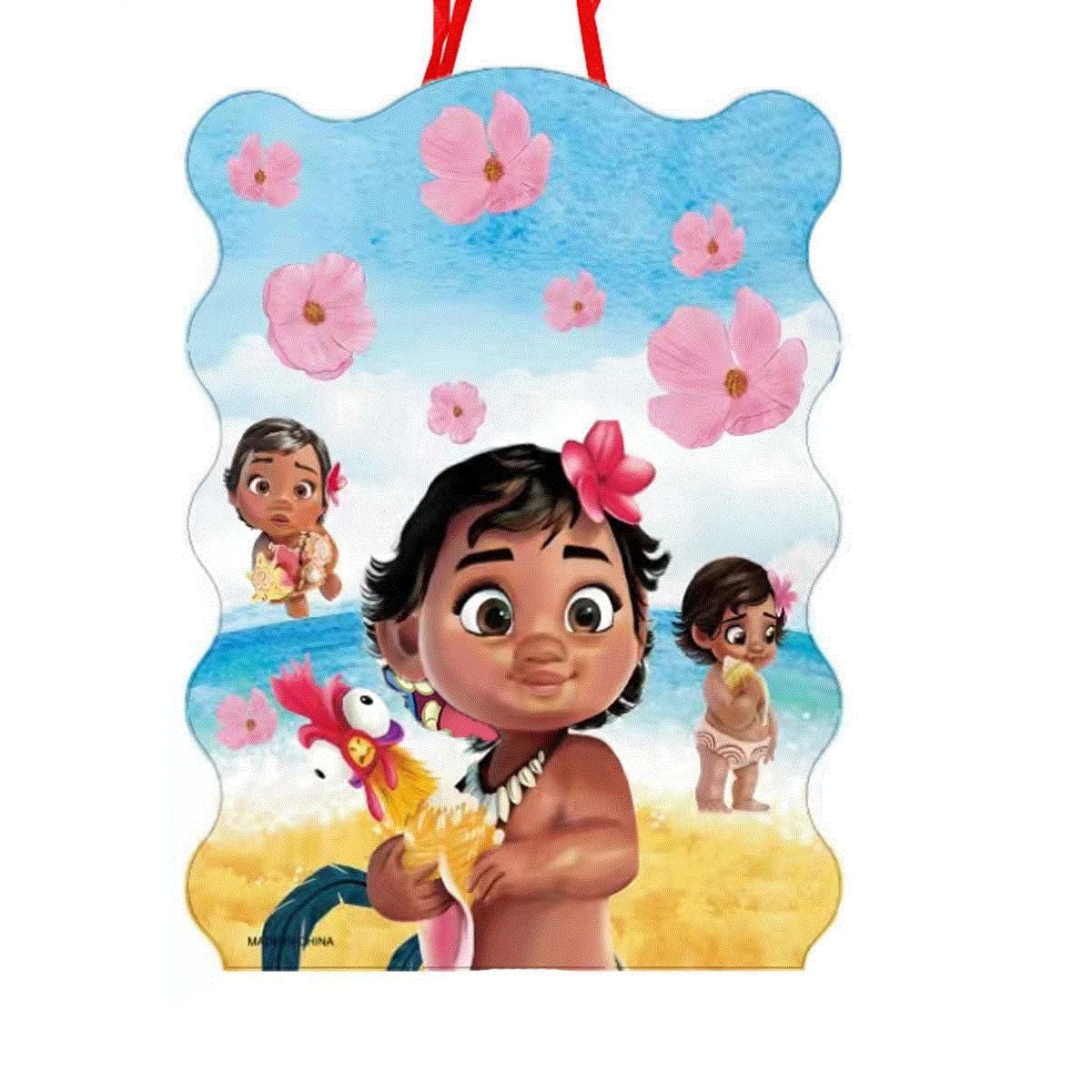 Moana Cartoon Fun Anime Pull String Piata Toy for Kids | Candy-Filled Birthday Party Game - No Bats, Just Pull! Safe & Easy Pinata Opening