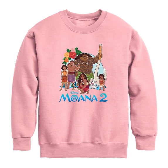 Moana - Character Group Photo - Toddler Boys Fleece Crew Sweatshirt