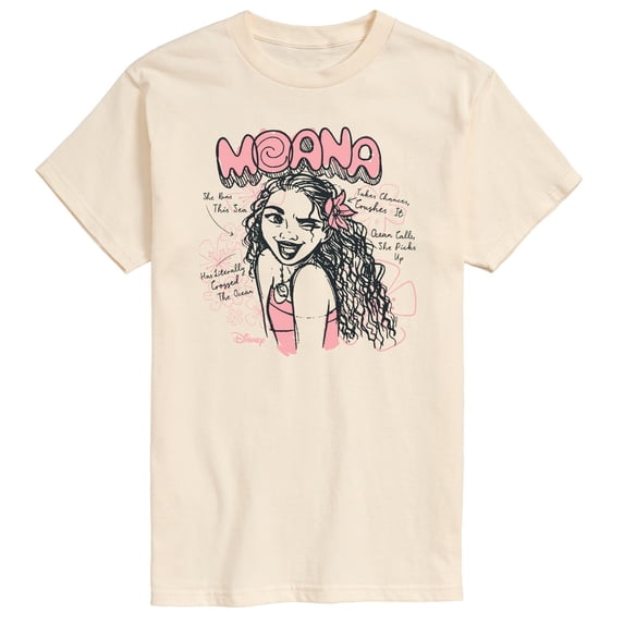 Moana - Diary Sketch - Men's Short Sleeve Graphic T-Shirt