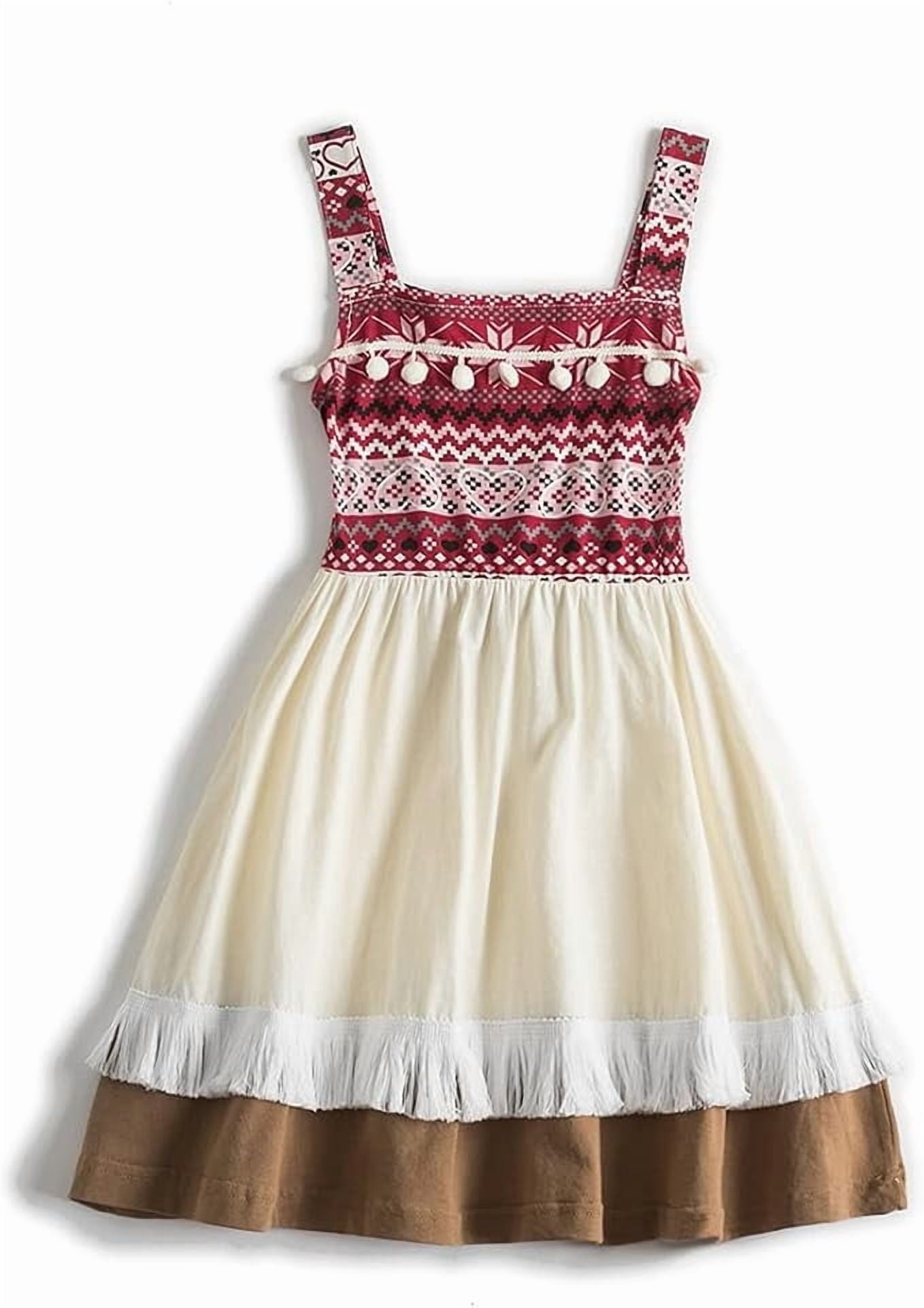 white christmas dresses Disney Princess Matching Family Moana Sporty Dress with Built-in Short main image 0
