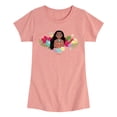 thumbnail image 1 of Moana - Floral - Youth Girls Fitted Short Sleeve T-Shirt, 1 of 4