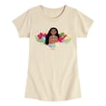 thumbnail image 1 of Moana - Floral - Youth Girls Fitted Short Sleeve T-Shirt, 1 of 4