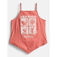 thumbnail image 1 of Disney Moana Girl's Graphic Handkerchief Hem Tank Top with Wooden Bead Embellishments, Sizes 4-16, 1 of 8