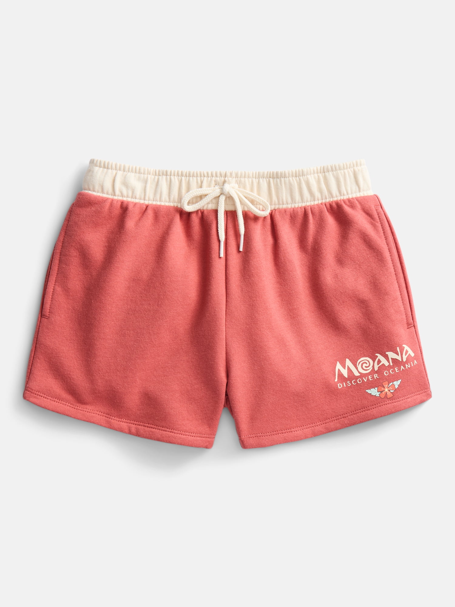 Disney Moana Girls Graphic Fleece Shorts, Sizes 4-16