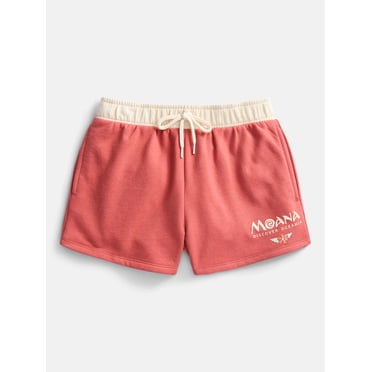 Disney Moana Girls Graphic Fleece Shorts, Sizes 4-16