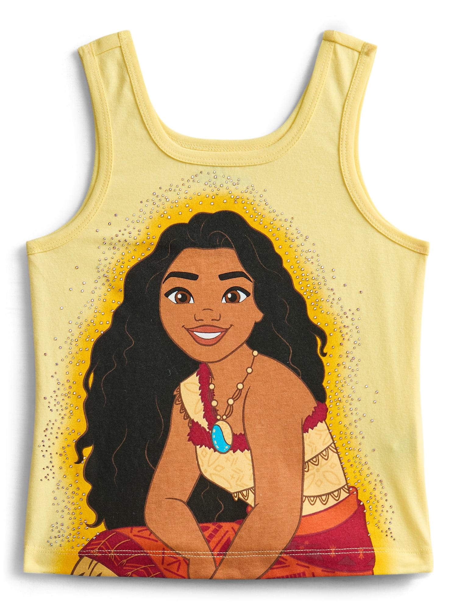 Moana Girls Gradient Rhinestone Character Graphic Tank Top, Sizes 4-16