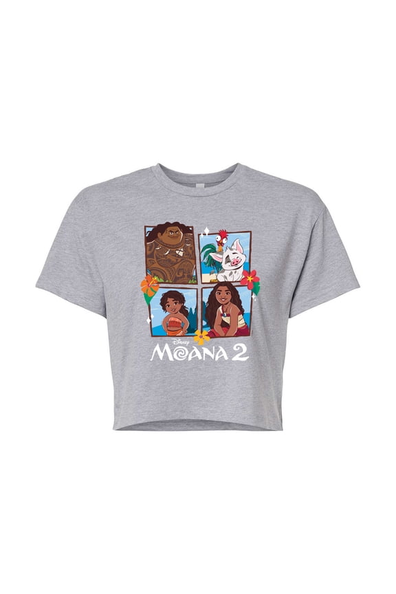 - Grid Photo - Juniors Cropped Graphic T-Shirt