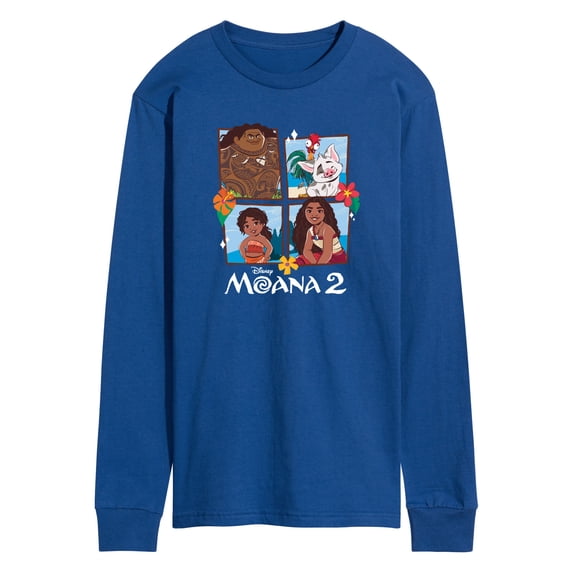 Moana - Grid Photo - Men's Long Sleeve Graphic T-Shirt