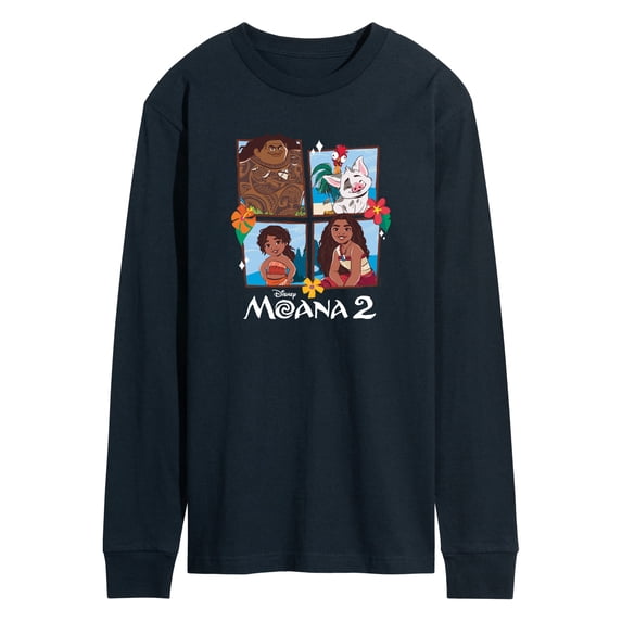 Moana - Grid Photo - Men's Long Sleeve Graphic T-Shirt