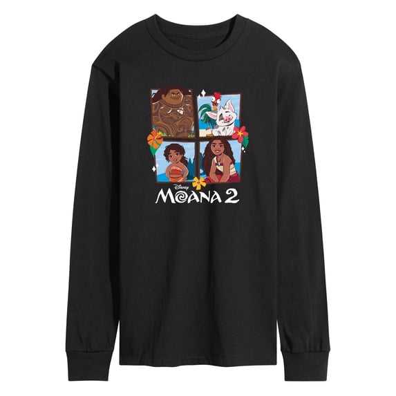 Moana - Grid Photo - Men's Long Sleeve Graphic T-Shirt