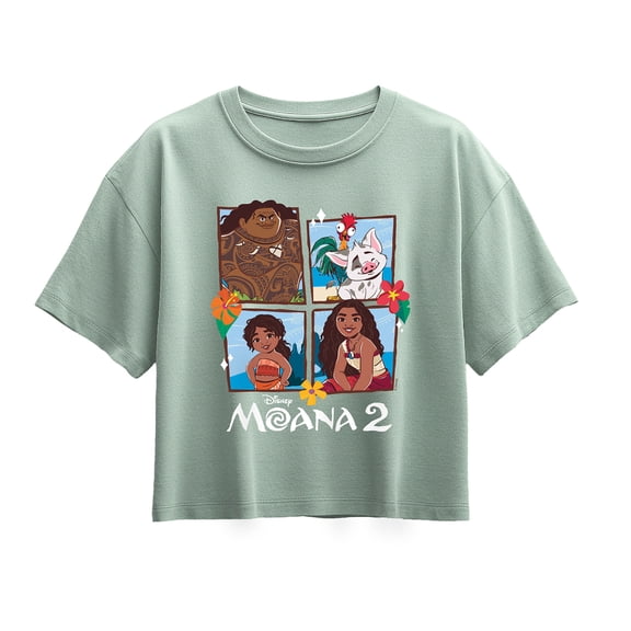 Moana - Grid - Youth Girls Boxy T-Shirt