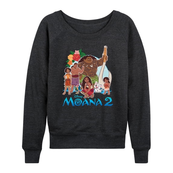 Moana - Group Photo - Women's French Terry Long Sleeve Pullover