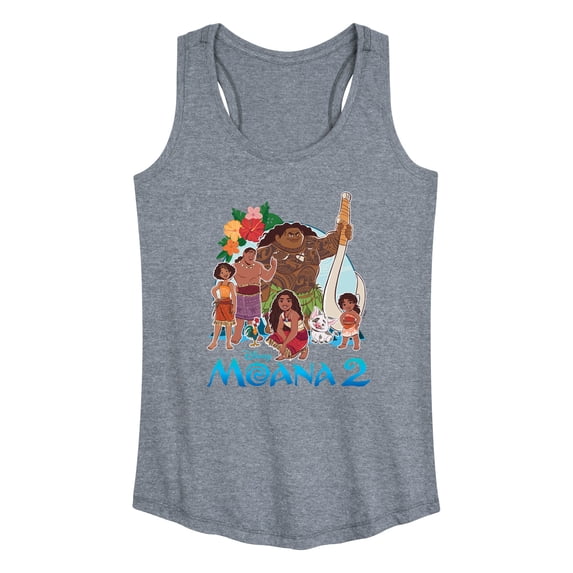 Moana - Group Photo - Women's Racerback Graphic Tank
