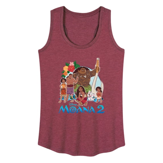 Moana - Group Photo - Women's Racerback Graphic Tank