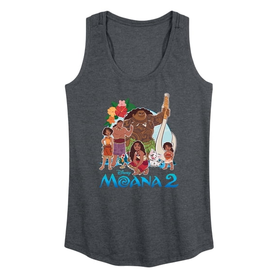 Moana - Group Photo - Women's Racerback Graphic Tank