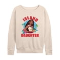 thumbnail image 1 of Moana - Island Daughter Lightweight French Terry Wide Neck Long Sleeve Graphic Shirt, 1 of 4
