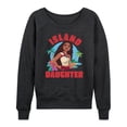 thumbnail image 1 of Moana - Island Daughter Lightweight French Terry Wide Neck Long Sleeve Graphic Shirt, 1 of 4