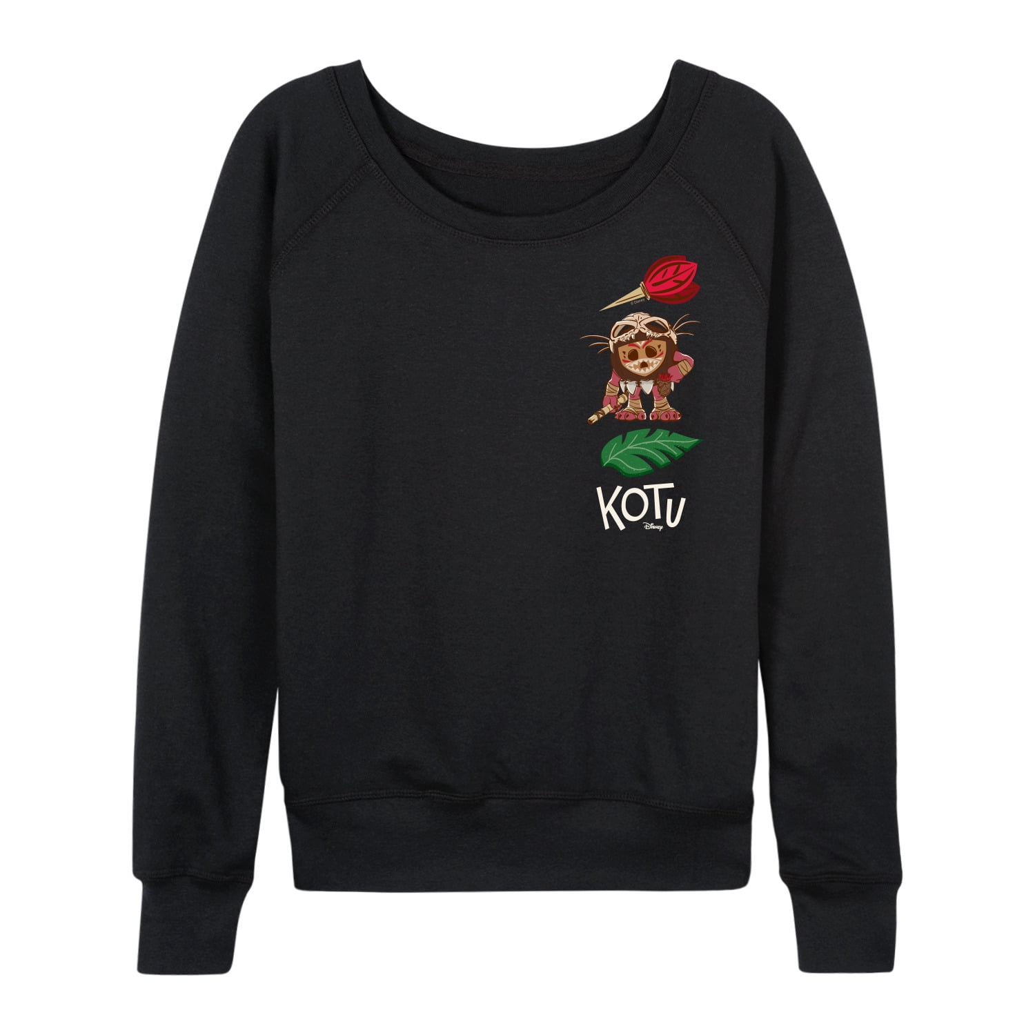 Moana - Kotu Stacked Icons - Women's French Terry Long Sleeve Pullover ...