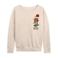 thumbnail image 1 of Moana - Kotu Stacked Icons Lightweight French Terry Wide Neck Long Sleeve Graphic Shirt, 1 of 4