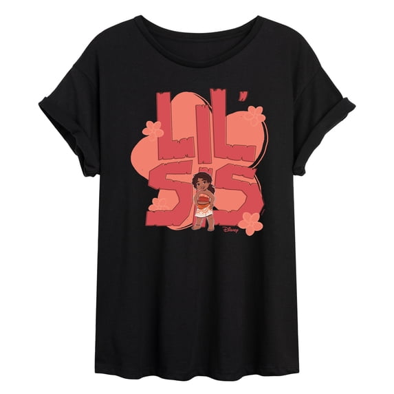 Moana - Lil Sis Simea - Juniors Oversized Graphic T-Shirt