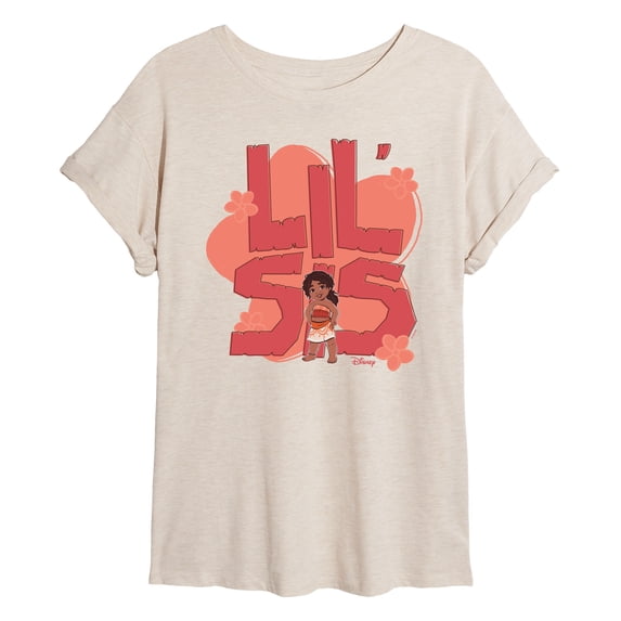Moana - Lil Sis Simea - Juniors Oversized Graphic T-Shirt