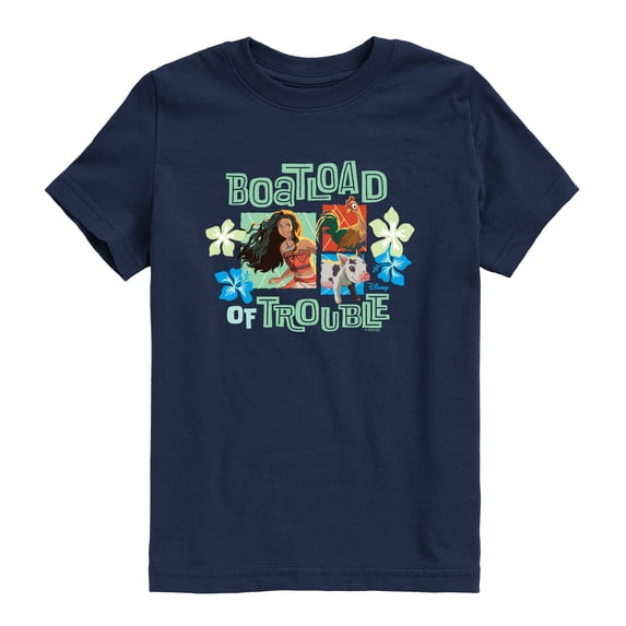 Moana - Boatload Trouble Toddler Boys' Toddler Short Sleeve Graphic T-Shirt