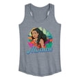 thumbnail image 1 of Moana Live Action - Florals - Women's Racerback Graphic Tank, 1 of 3