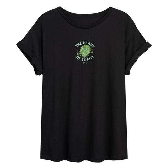 Moana Live Action - Heart Of Te Fiti - Juniors Oversized Graphic T-Shirt