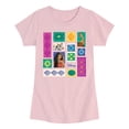 thumbnail image 1 of Moana Live Action - Image Grid - Youth Girls Fitted Short Sleeve T-Shirt, 1 of 4